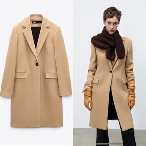 Zara menswear style wool coat
